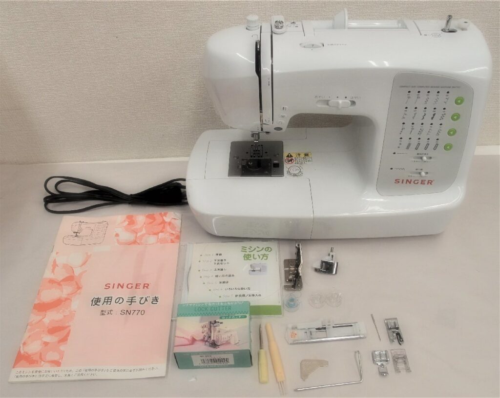 SINGER SN770 ミシン シンガー 取扱説明書 DVD付き コンピューターミシン