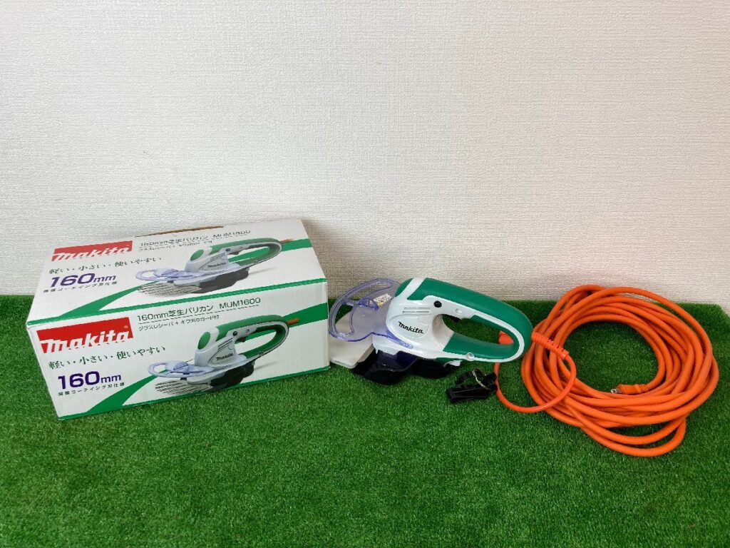 簡易通電動作確認済　makita　マキタ　芝生バリカン　MUM1600　160ｍｍ　箱有　芝刈機　農業機械　園芸