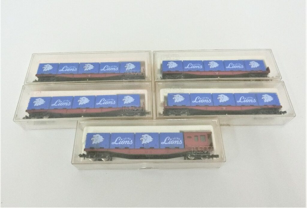 KATO 西武ライオンズ レオコンテナ コキ7322 Nゲージ 鉄道模型 802 動作未確認