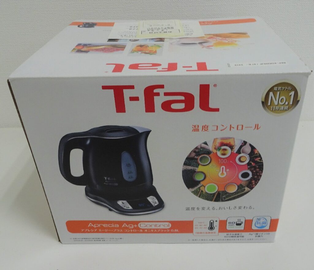 電気ケトル ティファール アプレシア エージー・プラス コントロール オニキスブラック 0.8L KO6208JP