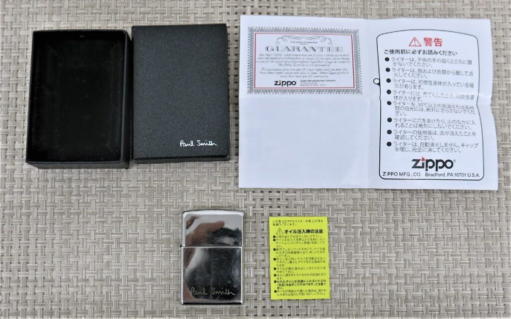 Paul Smith ポール スミス ZIPPO ジッポー 18 BRADFORD.PA. オイルライター シルバー系