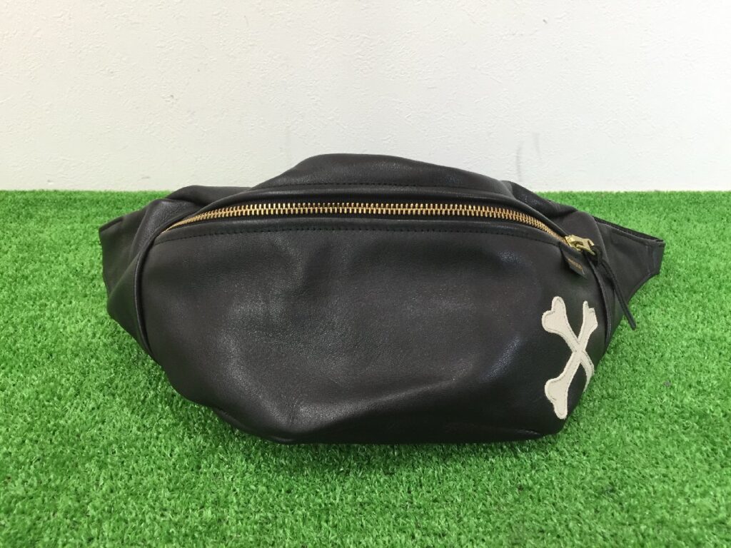 VANSON × BACKDROP ウェストバッグ ファニーパック バックドロップ クロスボーン レザー