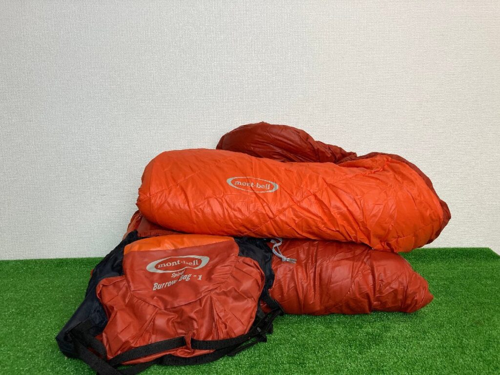 mont-bell　モンベル　Burrow Bag ＃1　バロウバッグ　寝袋　シュラフ　アウトドア用品　キャンプ