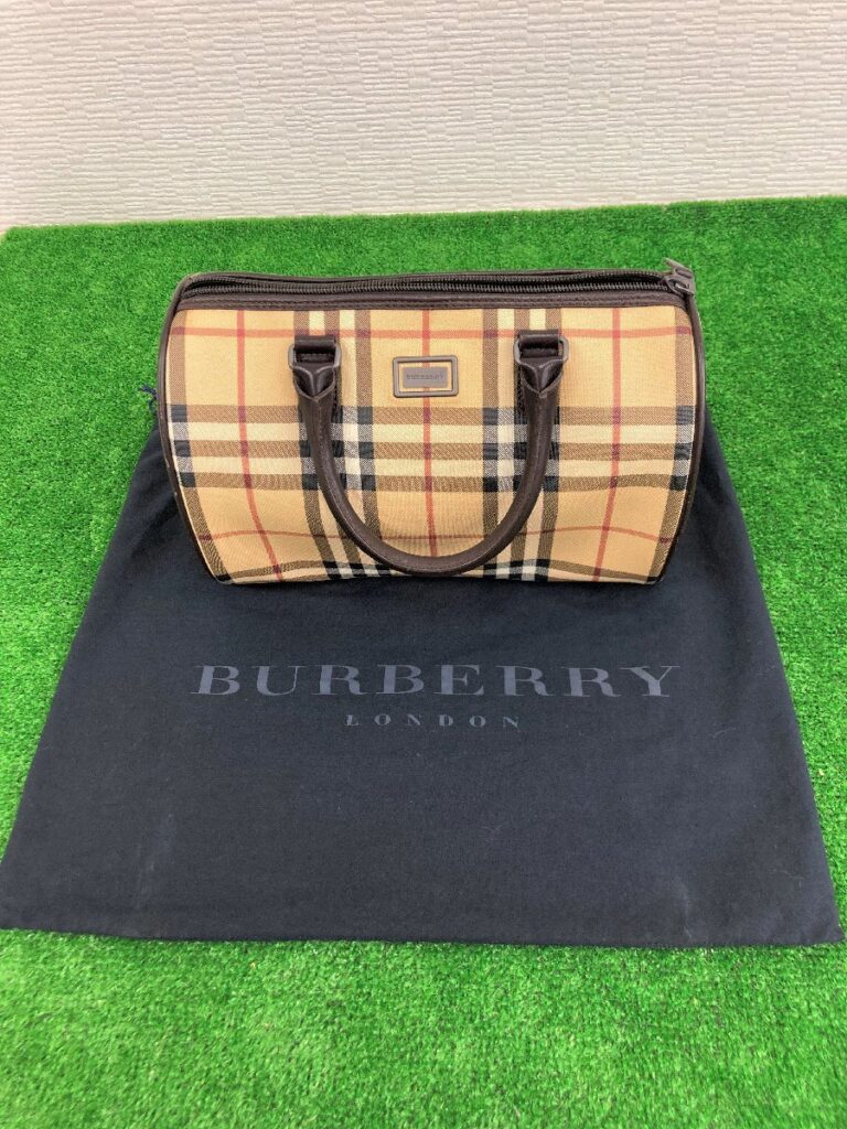 BURBERRY バーバリー チェック柄 トートバッグ ハンドバッグ ベージュ