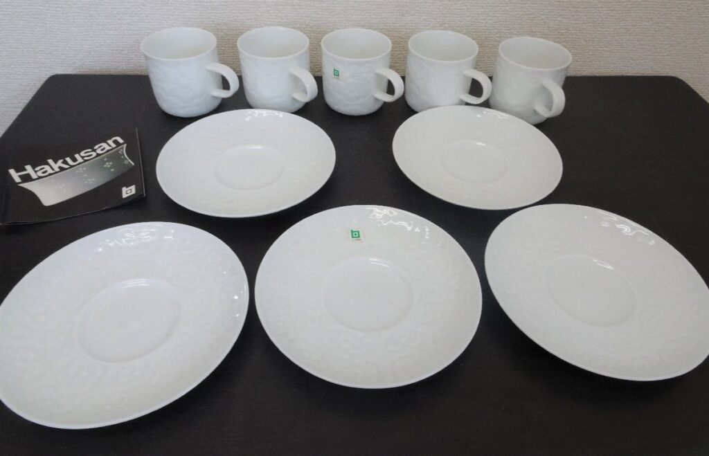 白山陶器 森正洋デザイン すみれ コーヒー デミタスカップ 5客セット