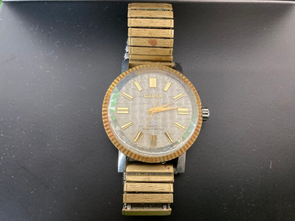 稼働品　CITIZEN　シチズン　Para Water　パラウォーター　40M　JET　メンズ　腕時計　手巻き　ホワイト文字盤