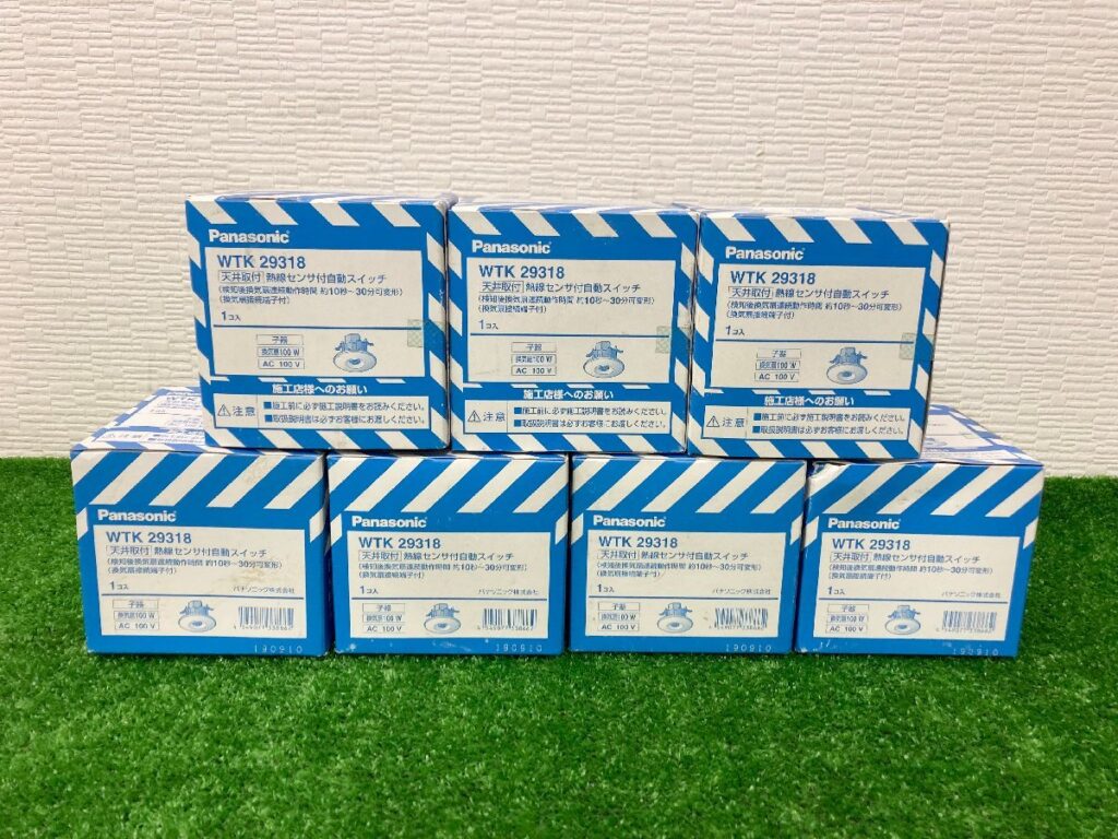 Panasonic/パナソニック WTK 29318 天井取付 子器 換気扇接続端子付 熱線センサ付自動スイッチ 7個セット