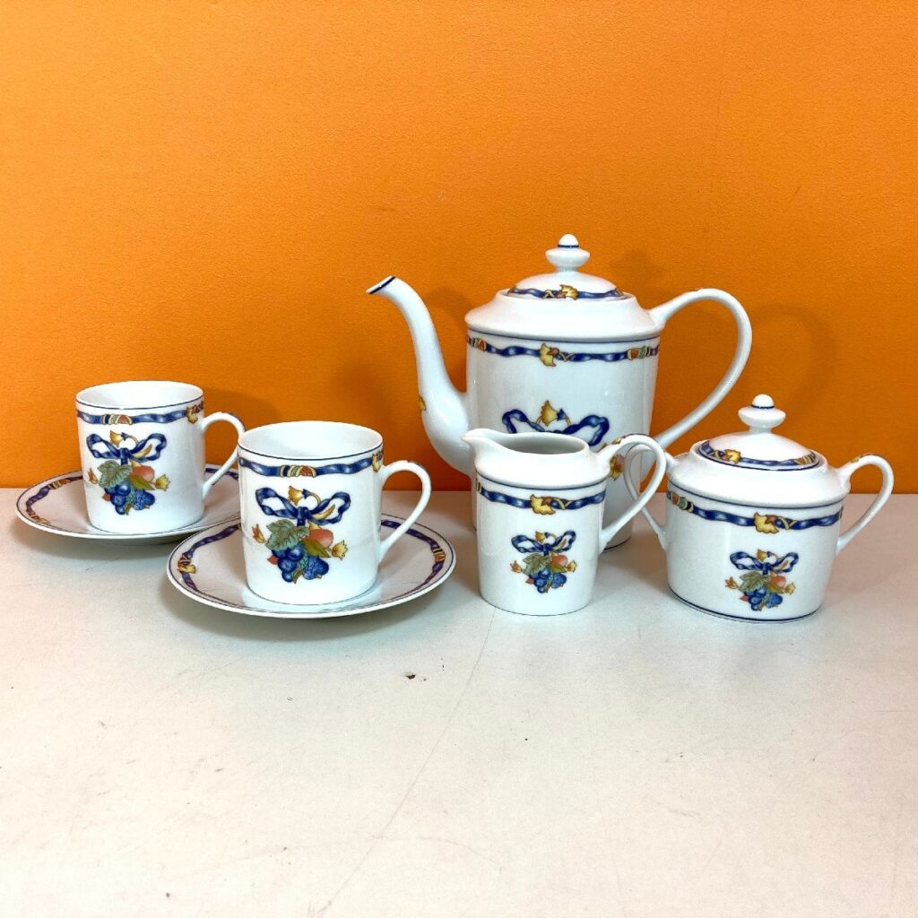 ベルナルド リモージュ ティーポット シュガーポット ミルクポット ティーカップ ソーサー セット まとめ売り