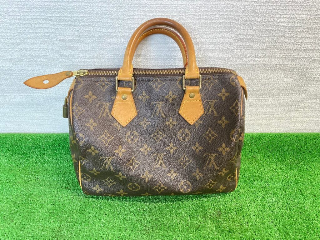 LOUIS VUITTON　ルイヴィトン　モノグラム　スピーディ25　ハンドバッグ　ミニボストン　南京錠　鍵付き　ブラウン系