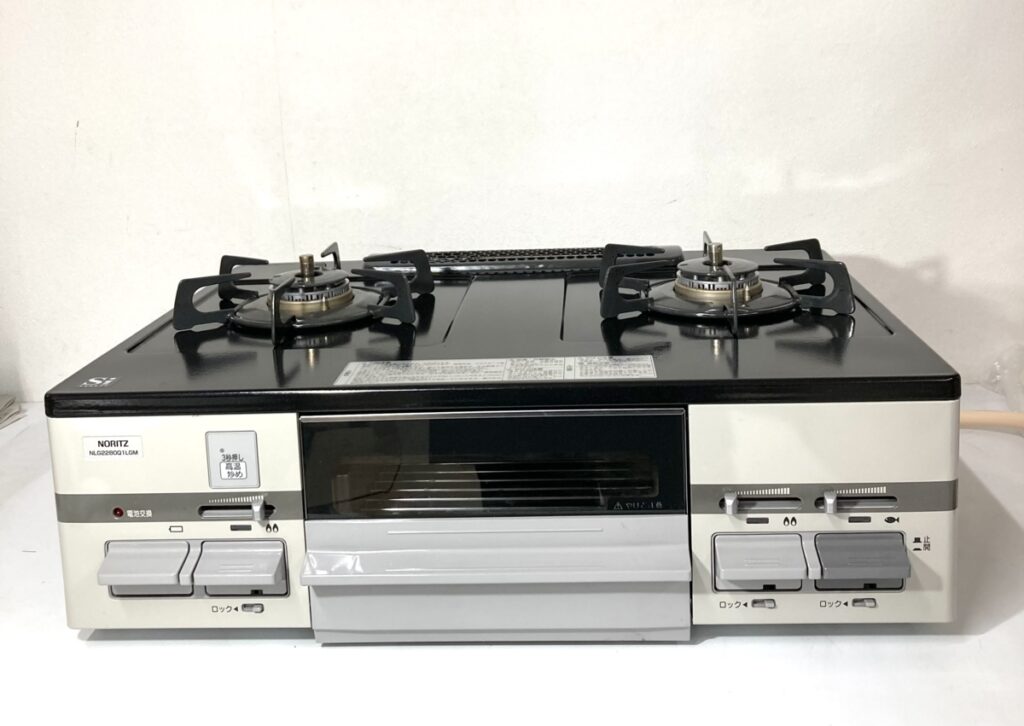 ノーリツ NORITZ ガスコンロ コンロ 片面焼き LG2280M ガステーブル ガステーブルコンロ 都市ガス 2021年製 説明書付き