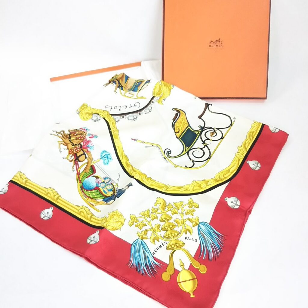 正規 HERMES エルメス スカーフ 約88×88cm 現状品