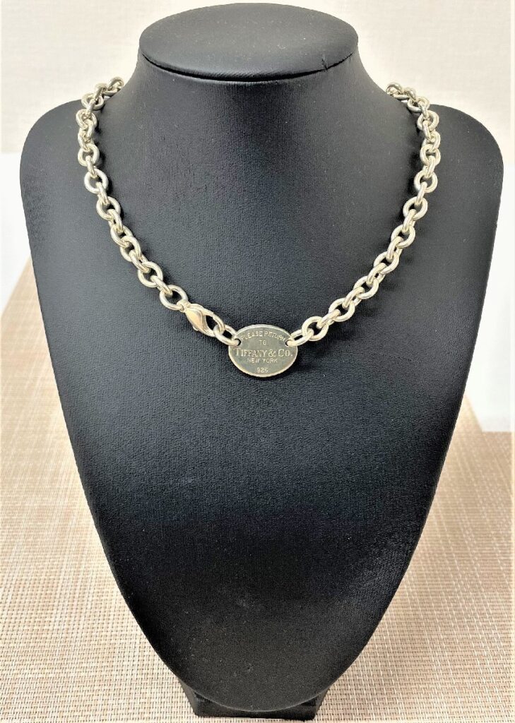 TIFFANY&Co. ティファニー ネックレス チョーカー リターントゥ オーバルタグ スターリングシルバー