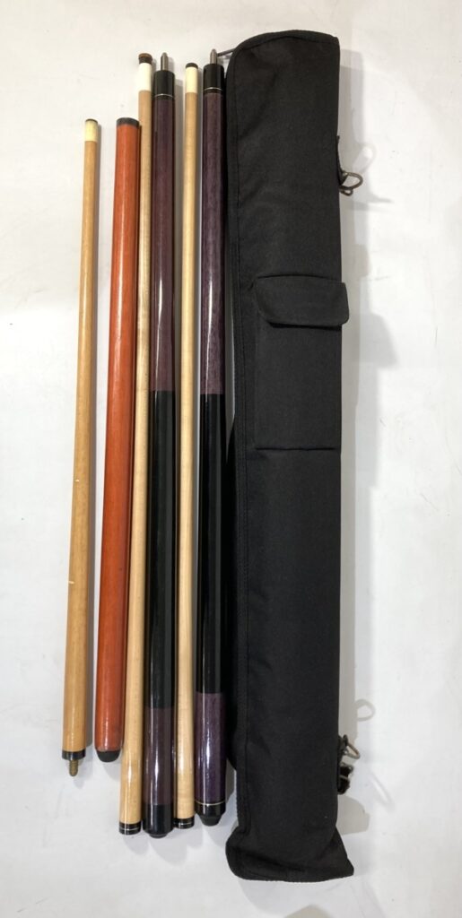 ビリヤード キュー 3本 3本セット マルコポーロ MARCO POLO J＆J ケース付き アダム ビリヤードケース まとめ