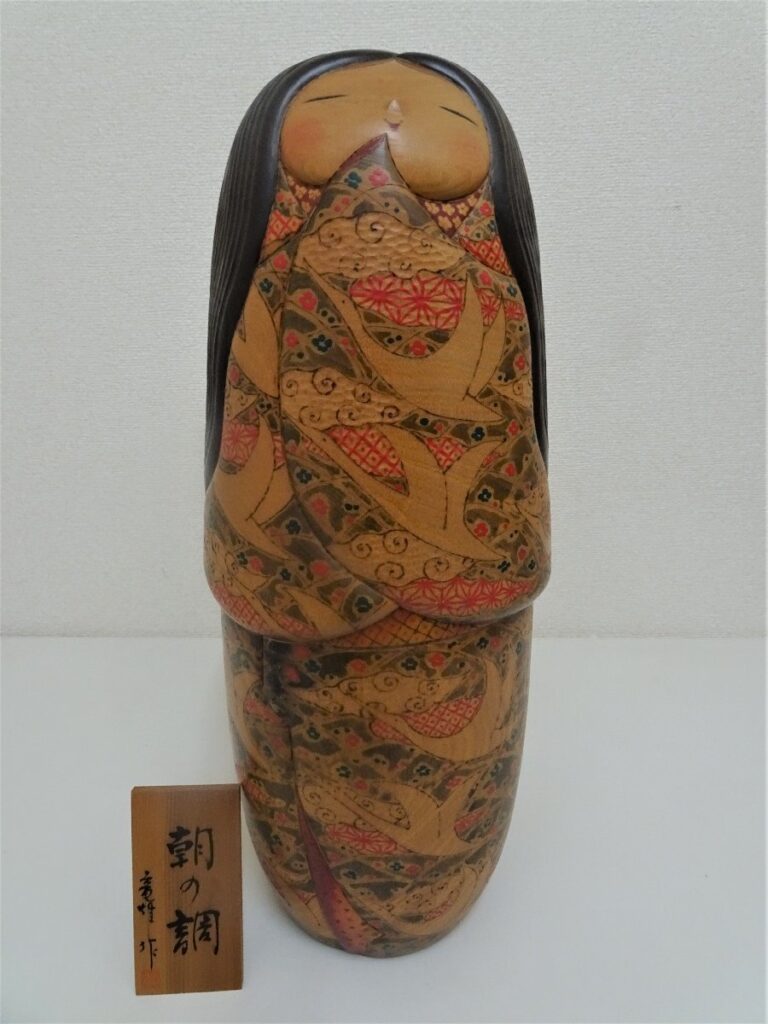 加藤龍雄 『朝の調』 創作 こけし 美術品 骨董品 約50cm アート 彫刻