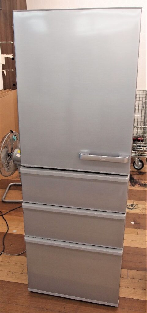 AQUA AQR-36JL（S）ノンフロン冷凍冷蔵庫 左開きタイプ アクア 355L 4ドア冷蔵庫 ミスティシルバー