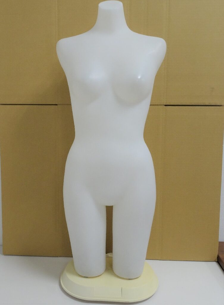 ライトアップトルソー マネキン 女性上半身 下着用婦人・電飾・照明・蛍光灯　ジャンク品