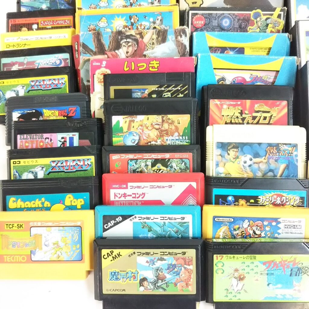 大量 ファミリーコンピュータ カセット いろいろまとめて ソフト ファミコン 現状品