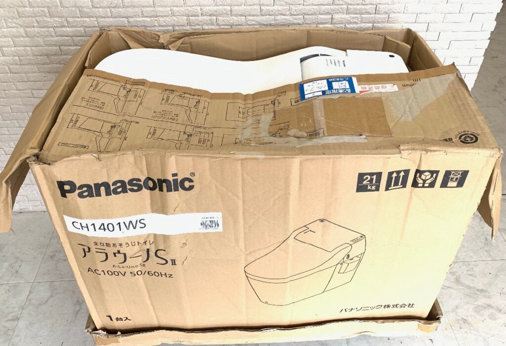 Panasonic/パナソニック アラウーノSⅡ 床排水 全自動おそうじトイレ CH1401WS ウォシュレット 通電確認済