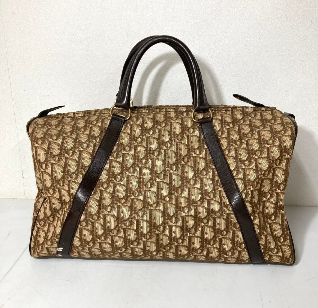 Dior クリスチャンディオール Christian Dior BAGAGES ボストンバッグ ハンドバッグ トロッター柄 レディース ボストン