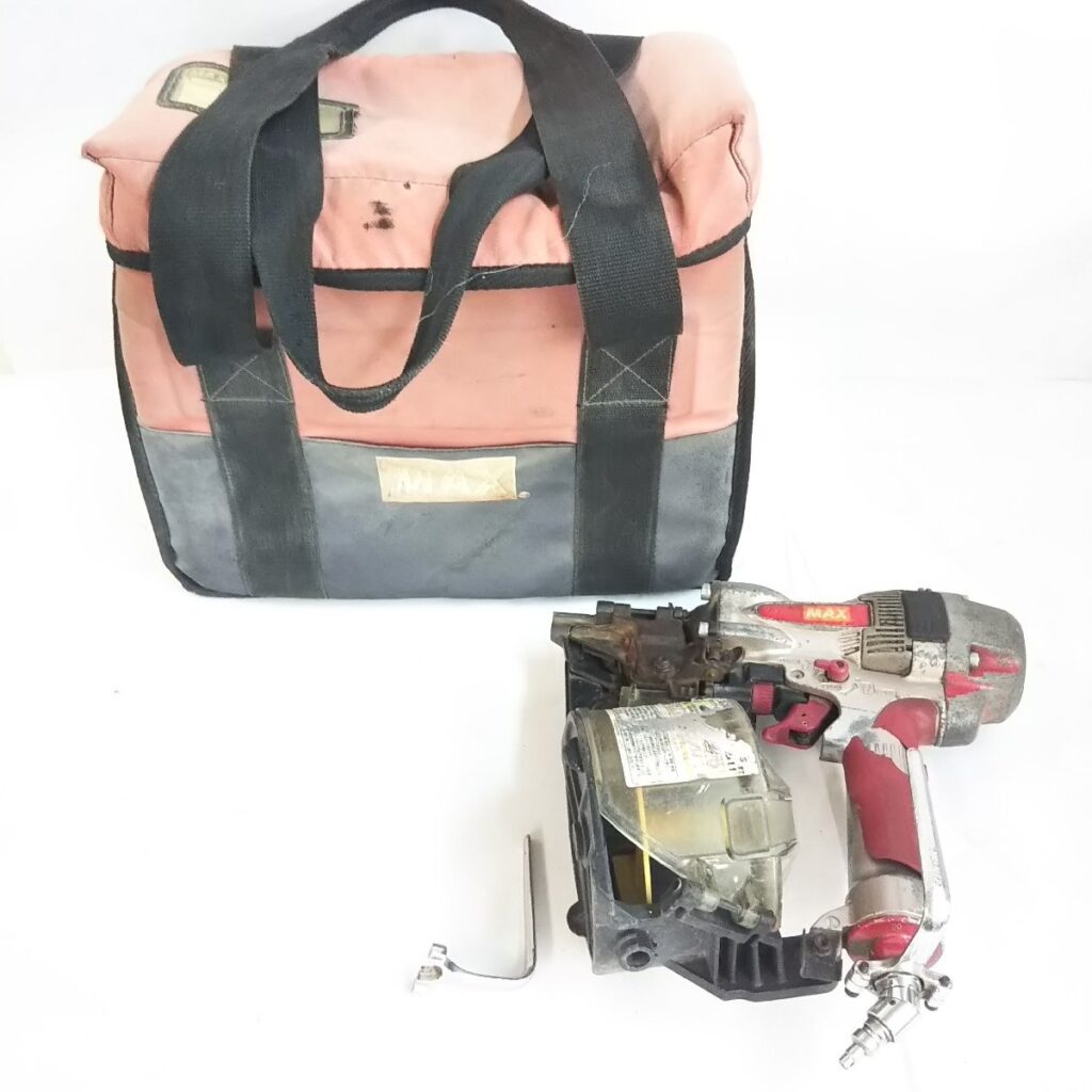MAX マックス スーパーネイラ HN-65N1 動作未確認 ソフトケースつき 釘打ち機 現状品