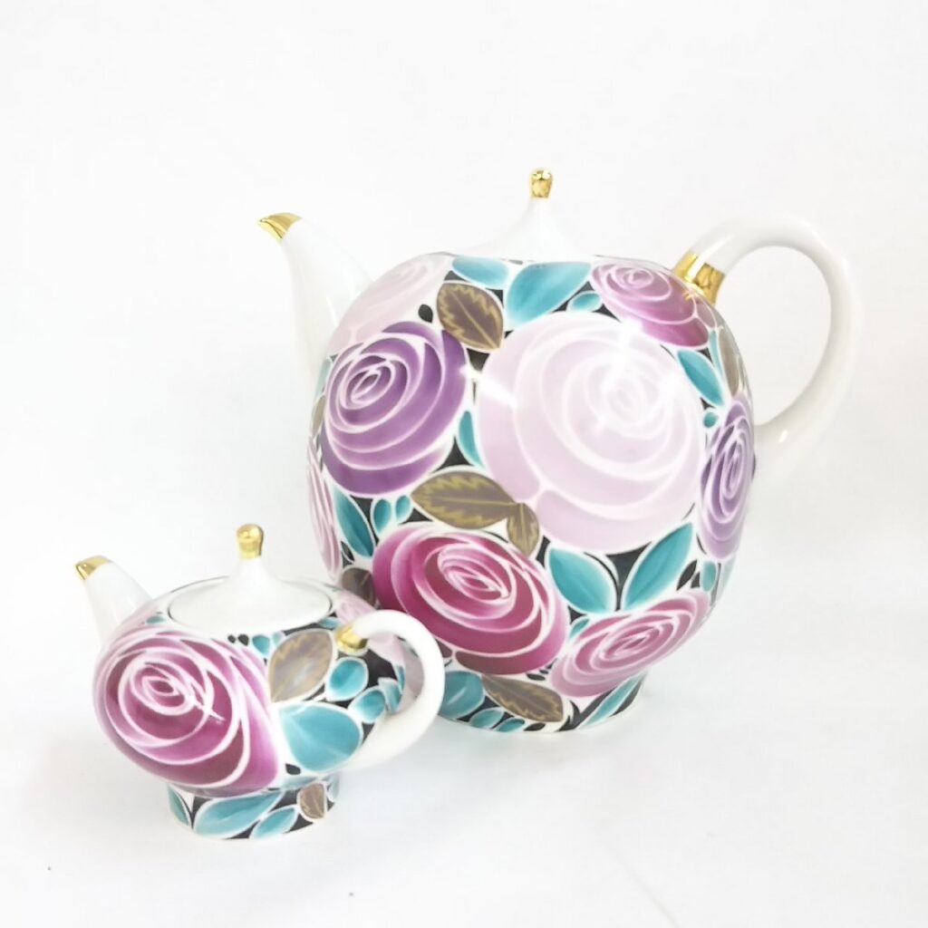 ティーポット 2点セット アンティーク風 洋風 現状品