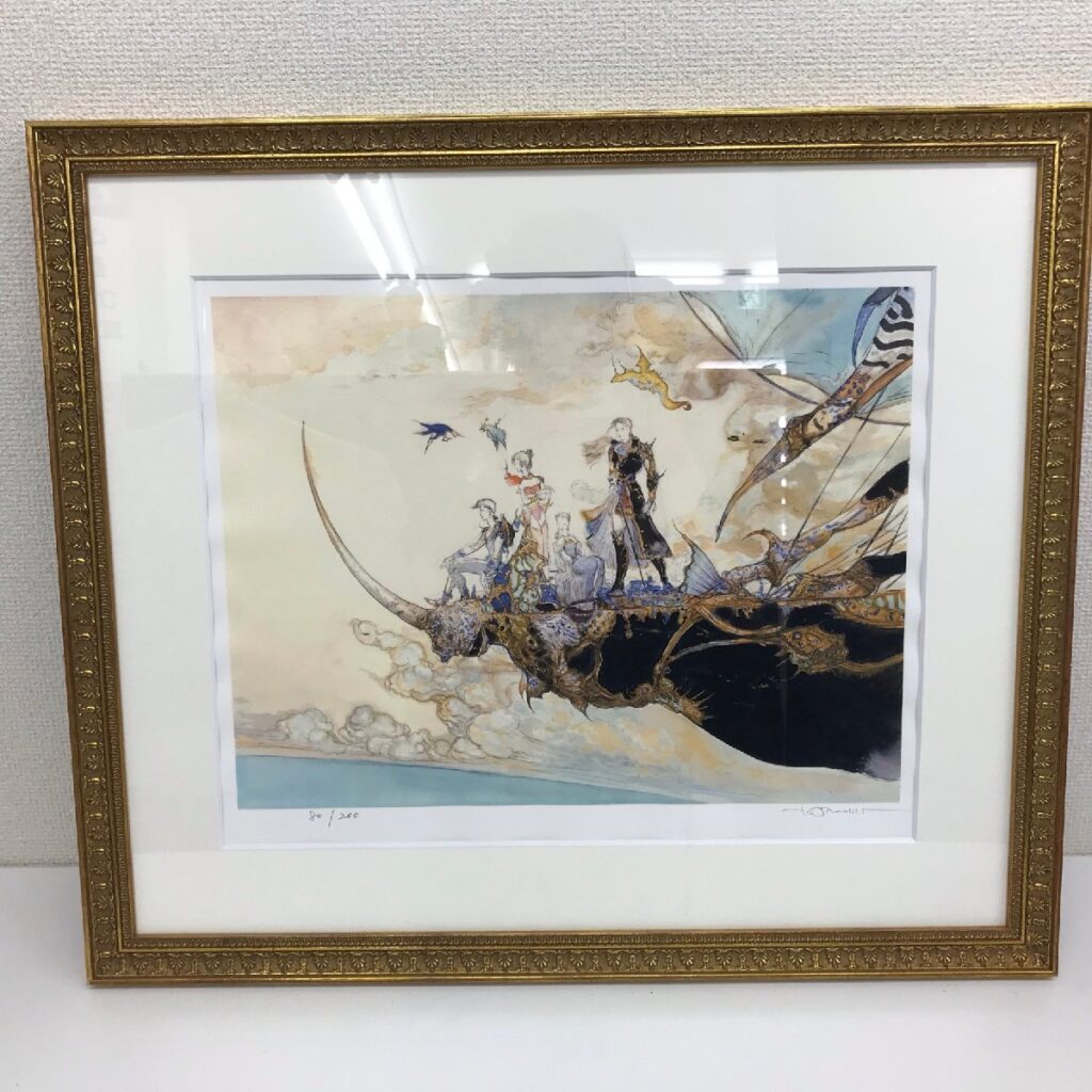 絵画 天野喜孝 ファイナルファンタジー DEPARTURE 版画 80/200　FF バッツ ファリス クルル レナ FFⅤ 真作保証