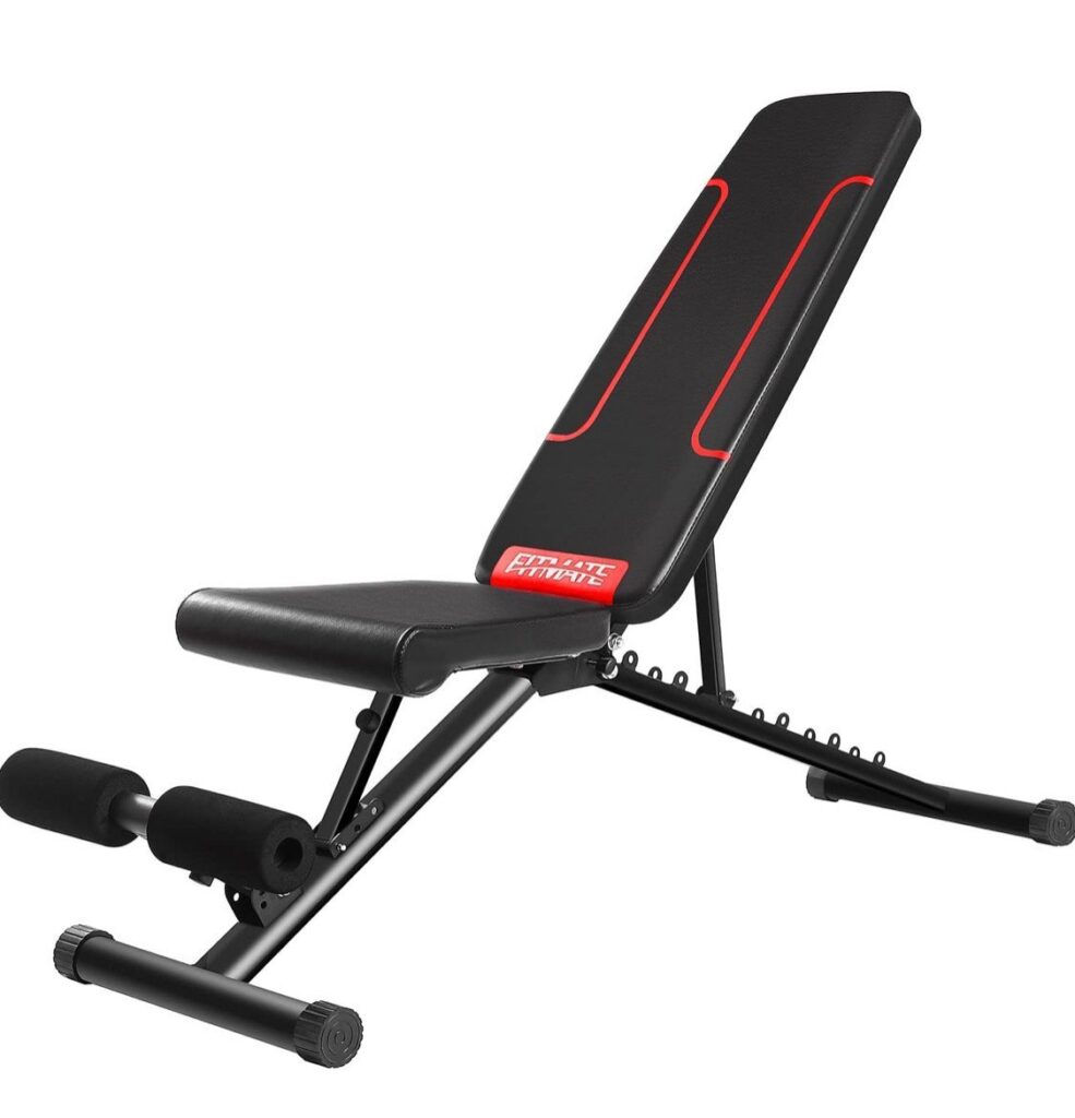 FITMATEトレーニングベンチ 腹筋 フォールディング フラットインクラインベンチ 折り畳み FM-005D-B