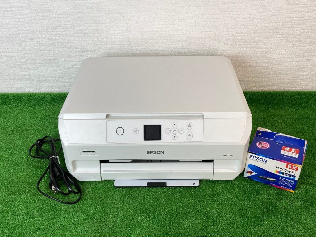 インクテスト実施済み　EPSON　エプソン　インクジェット複合機　EP-712A　プリンター　カラリオ　2019年製　純正インク付き