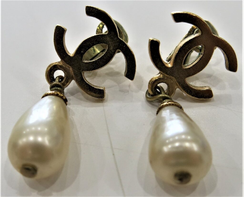 CHANEL シャネル イヤリング ドロップ ココマーク 95P ヴィンテージ VINTAGE