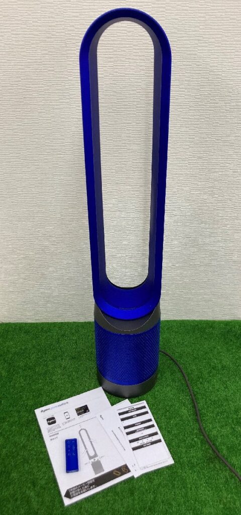 ダイソン Dyson PureCoolLink タワーファン TP02 アイアンブルー リモコン 説明書 空気清浄機能
