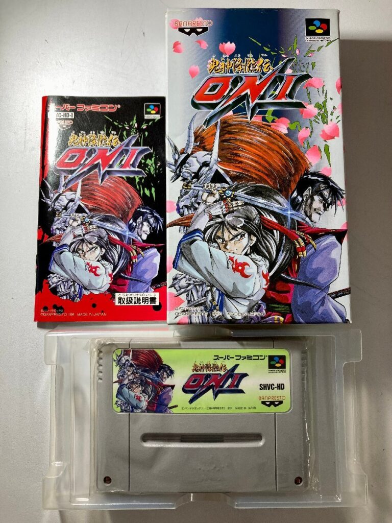 鬼神降臨伝 ONI (オニ) スーパーファミコン SFC 箱＆取り扱い説明書付き 任天堂 レトロゲーム ソフト バンプレスト