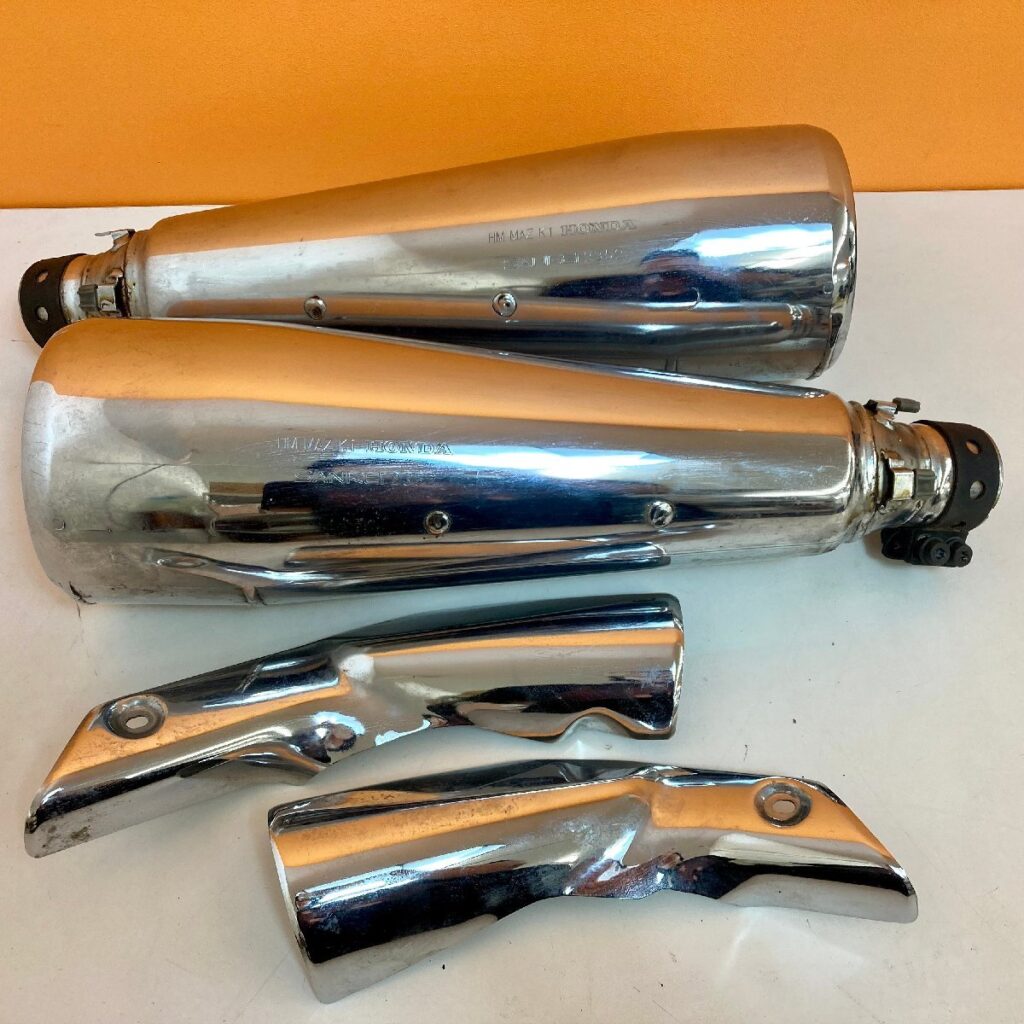 HM MAZ K1 HONDA SANKEI 2352 X4 左右セット サイレンサー マフラー バイク オートバイ カスタム