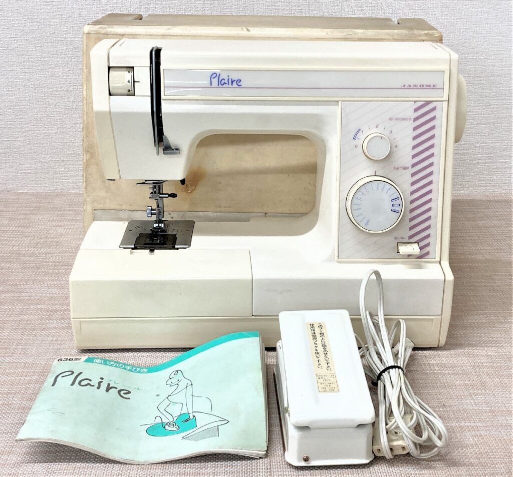 JANOME ジャノメ 636 Plaire ミシン フットペダル付き ハンドクラフト 手工芸