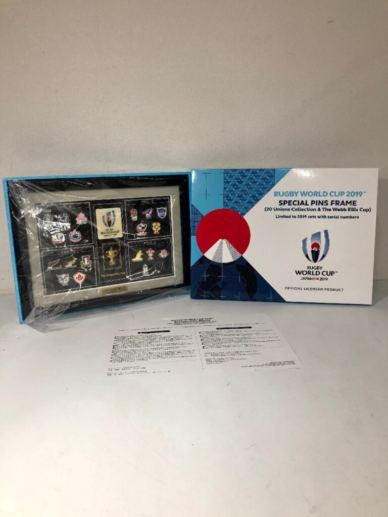 RWC2019 スペシャルピンズ フレーム ラグビーワールド トロフィー スポーツ ピンバッジ 記念品