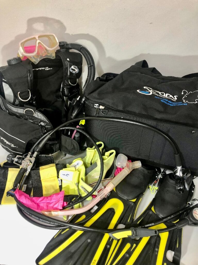 ダイビング用品 まとめ セット マリンスポーツ SeaDs TUSA ヒレ volopower Sサイズ 23cm PRO TANK アメリカ製 ゴーグル