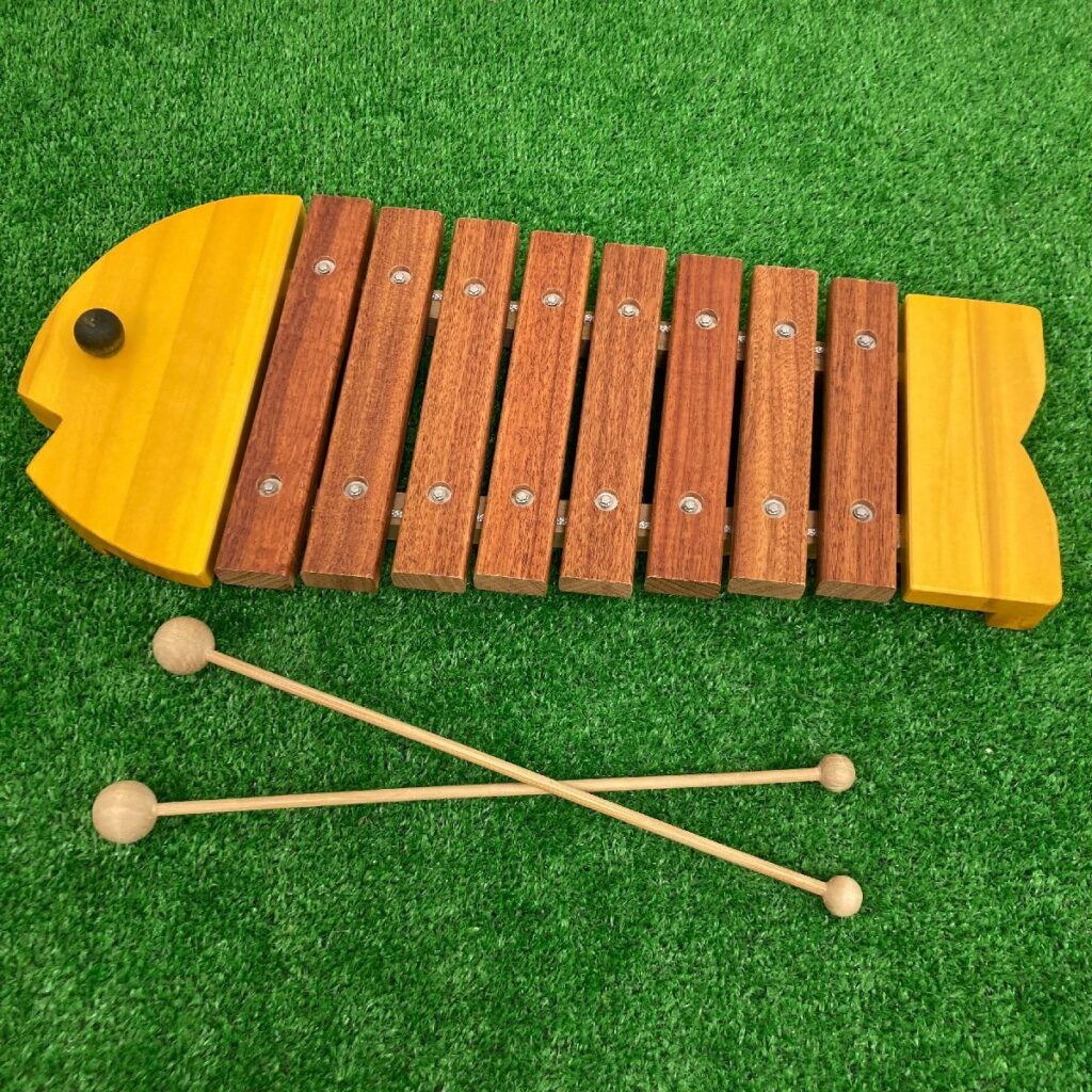 BorneLund ボーネルンド おさかなシロフォン 木琴 木製玩具 楽器 知育玩具