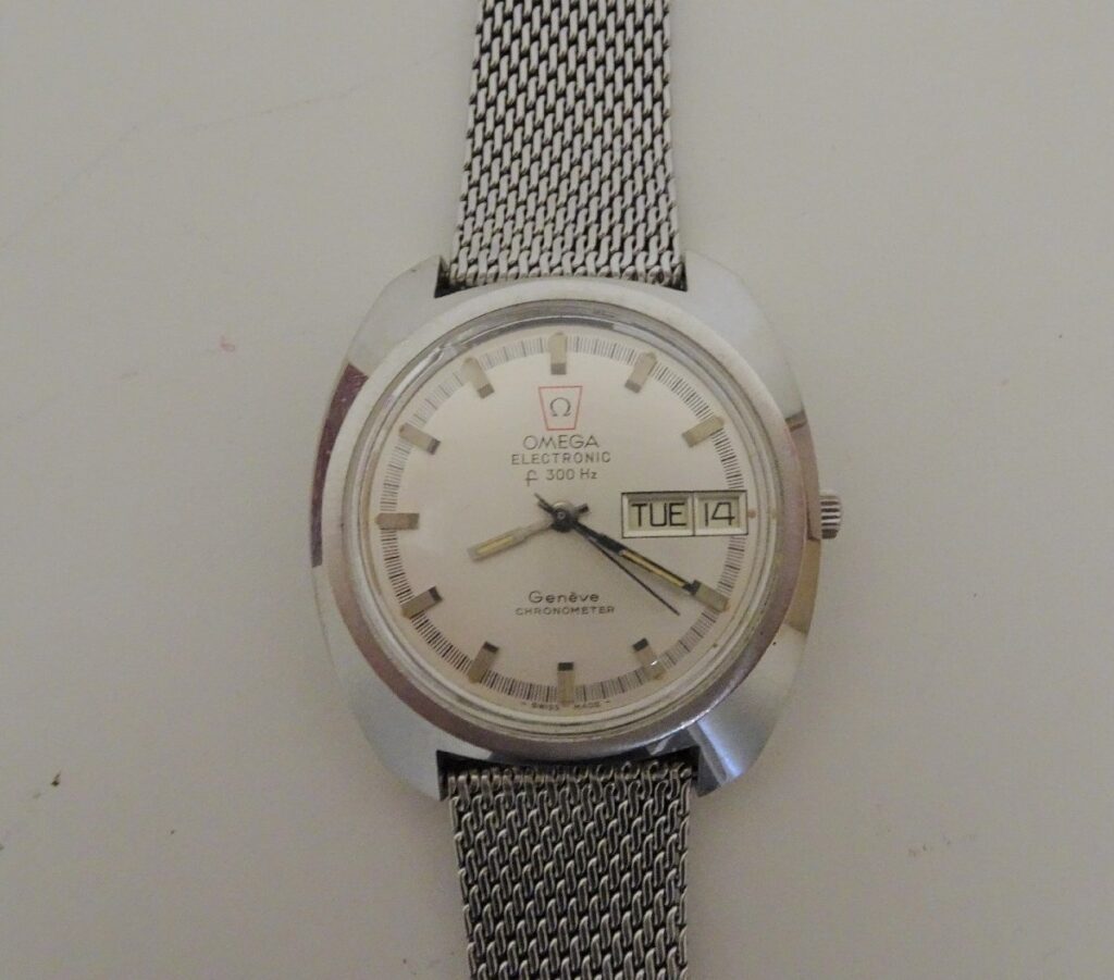 OMEGA オメガ ジュネーブ Geneve エレクトロニック ELECTRONIC f300Hz 替えベルト付き