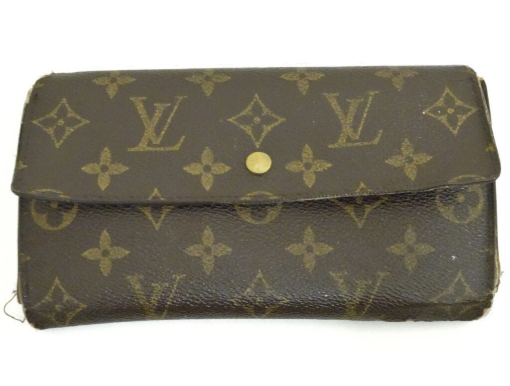 ルイ ヴィトン LOUISVUITTON 長財布 モノグラム 茶 レザー TH0063