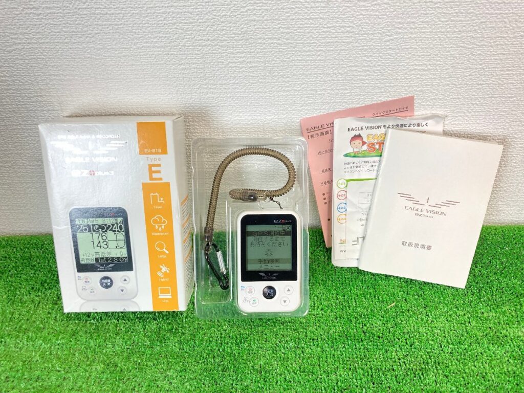 簡易通電確認済み　EAGLE VISION　イーグルビジョン　EZ plus3　GPS　ゴルフナビ　EV-818　朝日ゴルフ　箱説付き