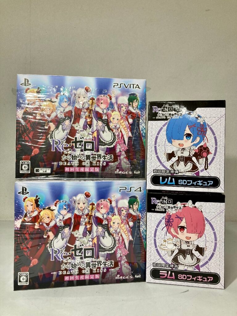 Reゼロから始める異世界生活 リゼロ PS4 VITA DEATH OF KISS 初回生産限定 ゲームソフト レム ラム フィギュア