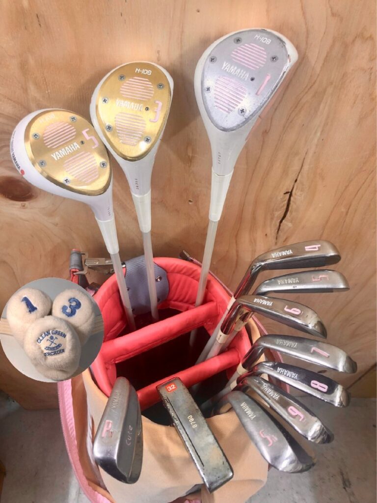 ゴルフクラブセット ヤマハ YAMAHA ミズノ MIZUNO Cute 12本 H-108 キャディバッグ GUINNESS SIVERCREST アイアン