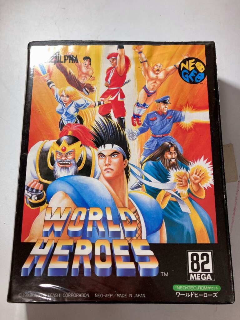 ワールドヒーローズ ネオジオ NEOGEO 対戦型アクションゲーム NSK ソフト ROMソフト レトロゲーム ROMカセット