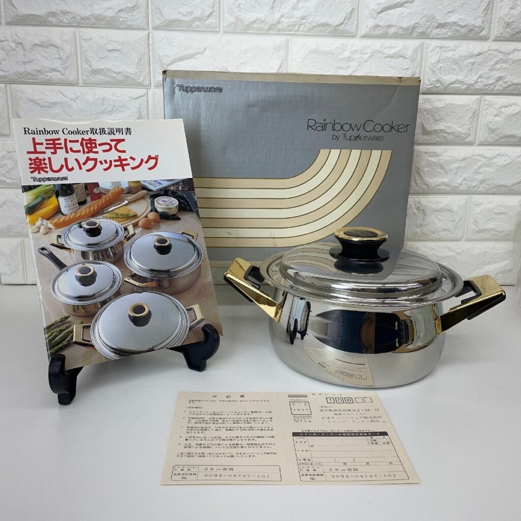 Tupperware Rainbow Cooker 両手鍋 19cm 深鍋　タッパーウェア レインボークッカー 箱,説明書付き