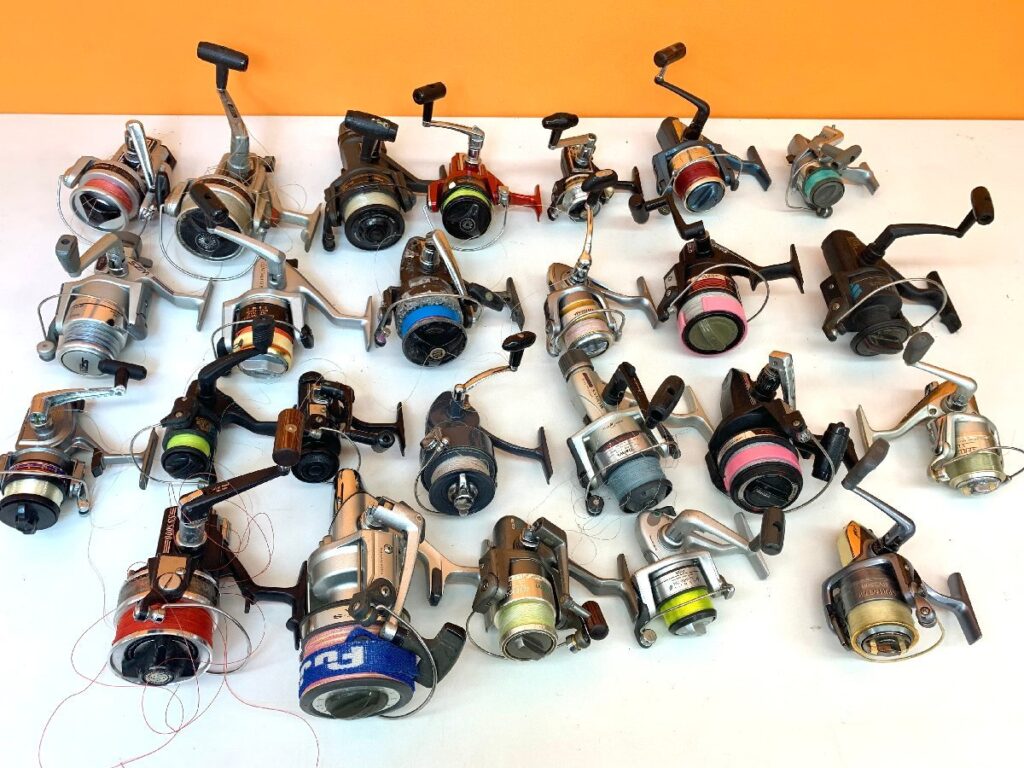 リール 計10kg 25個 まとめ売り daiwa RYOBI OLYMPIC スピニングリール 大量 V1500 MX2500 SS5000 ダイワ リョービ