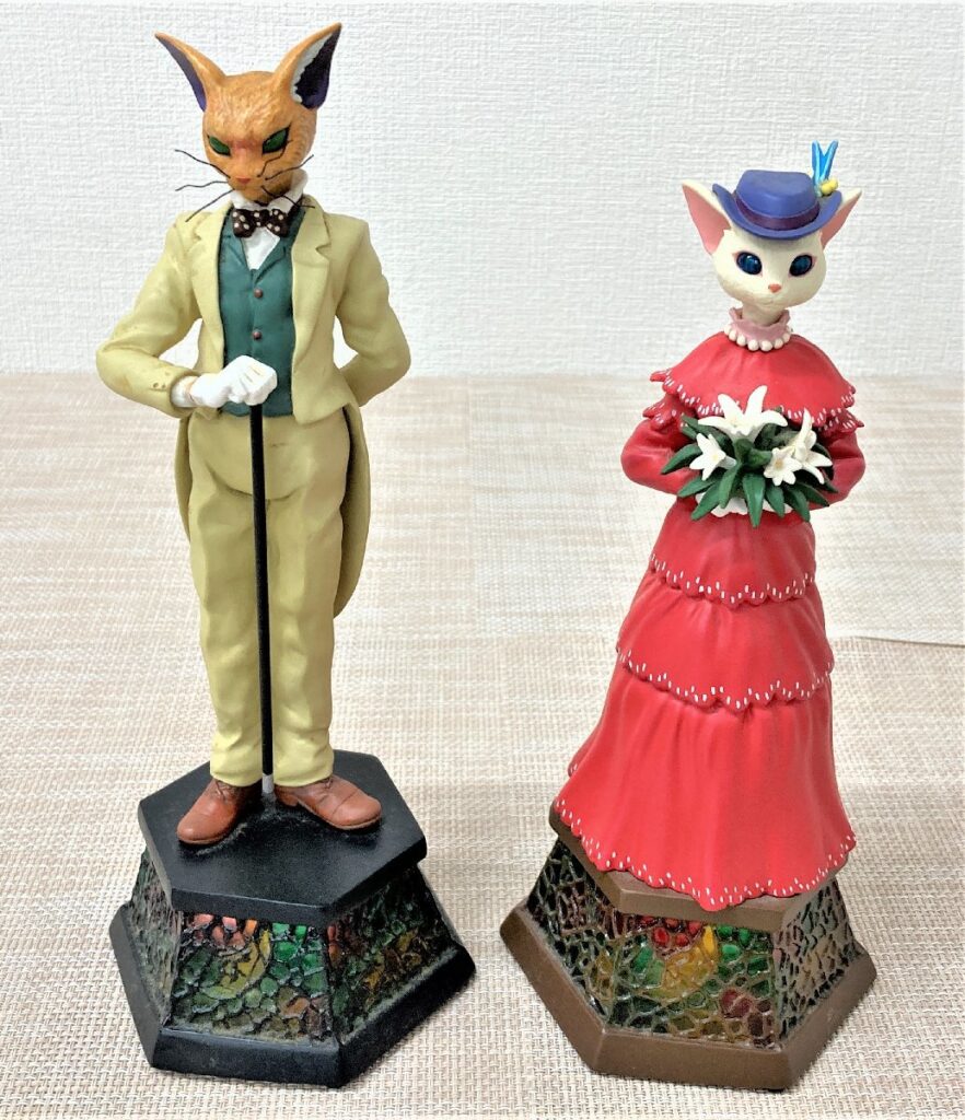 耳をすませば バロン ルイーゼ オルゴール ２個セット スタジオジブリ 置物 陶器 フィギュア