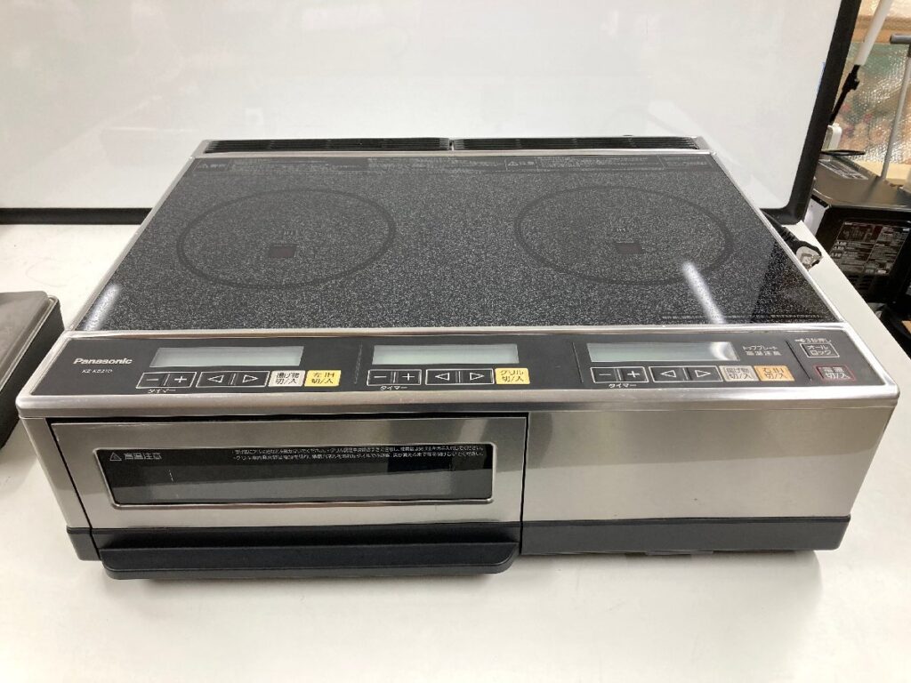 Panasonic パナソニック 据え置き型 IHクッキングヒーター クッキングヒーター 2口 単相200V KZ-KB21D 2015年製