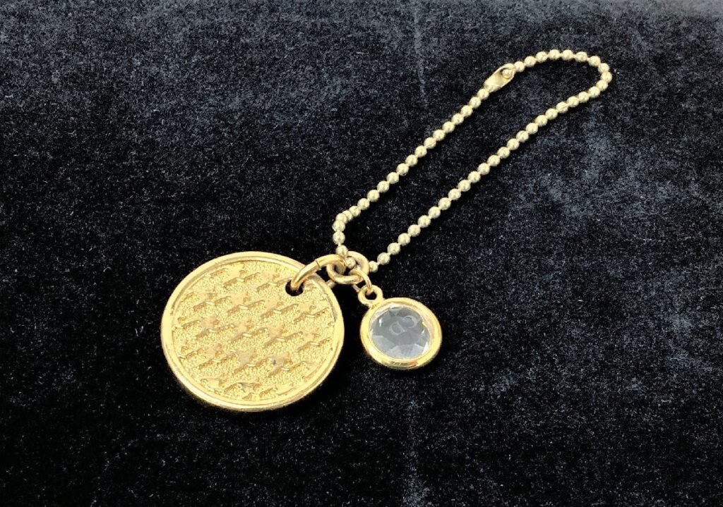 Christian Dior クリスチャン・ディオール チャーム ゴールドカラー バッグチャーム ブランドアクセサリー