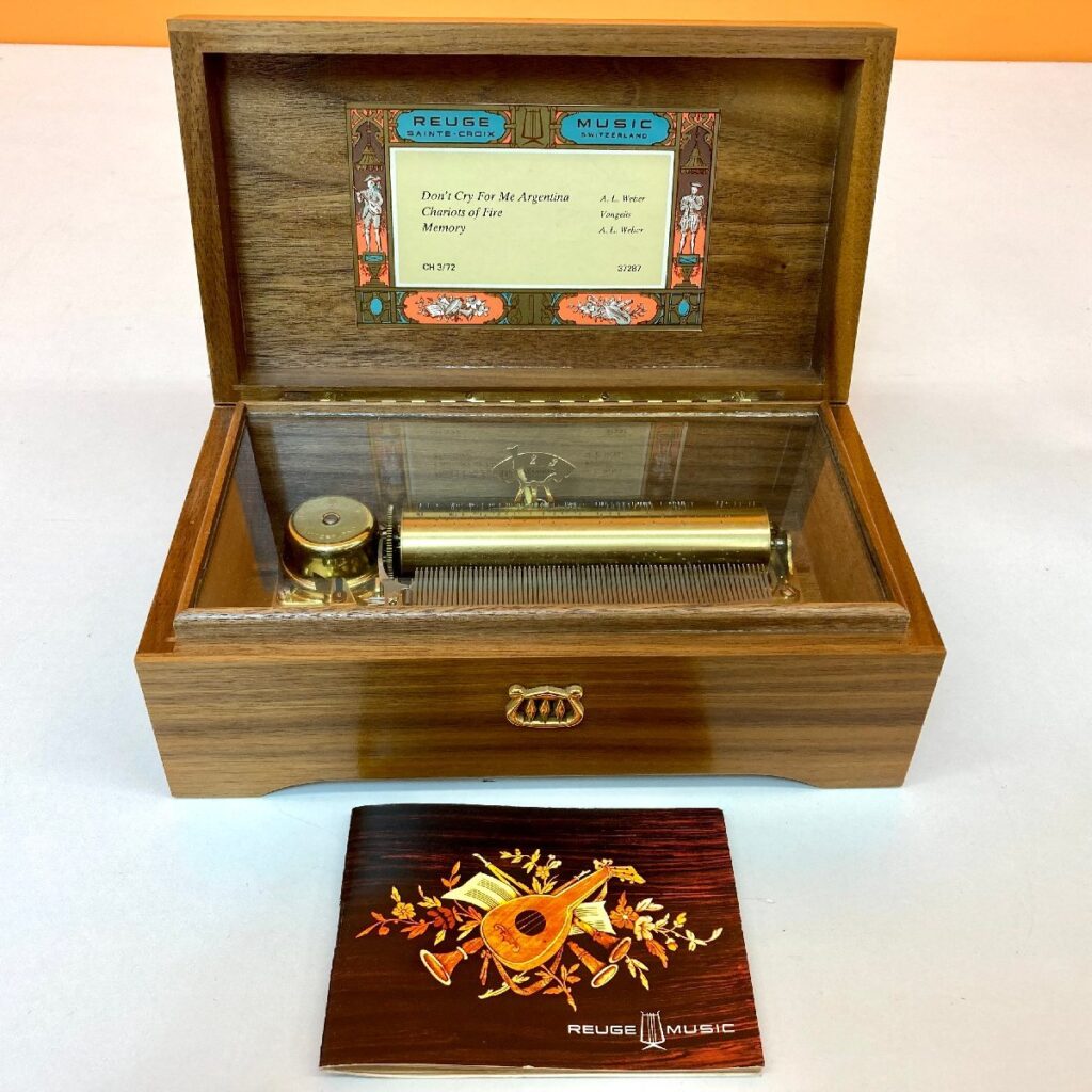 REUGE MUSIC リュージュ ミュージック オルゴール 72弁 3曲 アンドルーロイドウェバー ヴァンゲリス