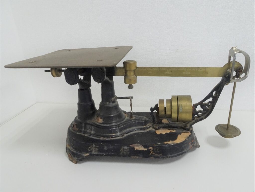 逓信省 計り 上皿天秤 秤 アンティーク 劣化あり