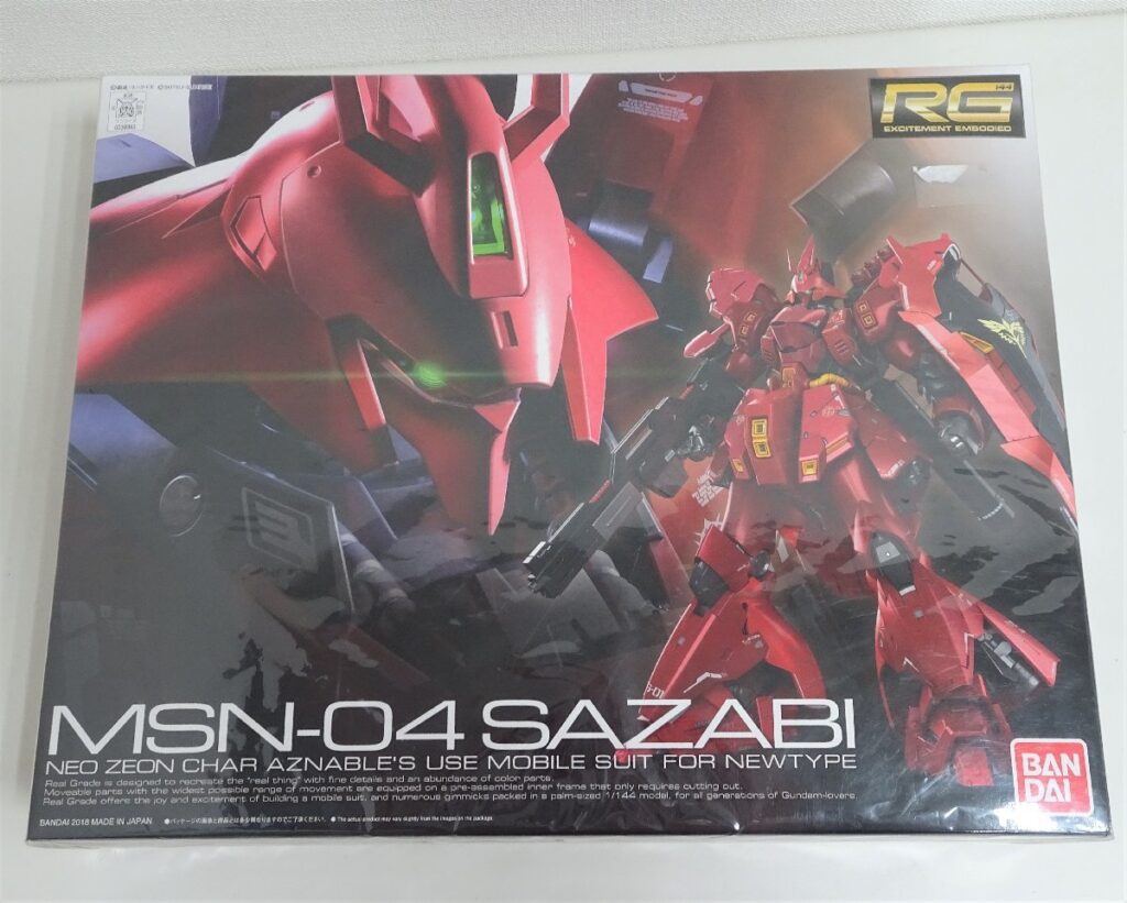 BANDAI バンダイ RG 1/144 MSN-04 SAZABI サザビー 機動戦士ガンダム 逆襲のシャア ガンプラ リアルグレード